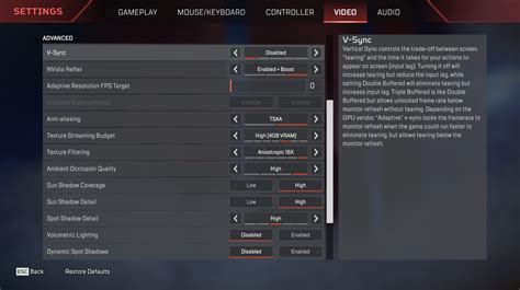 apex ビデオ設定: ゲームプレイの視覚的体験を最大化する方法