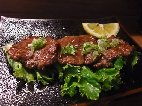  Gyutan - Indulge Your Palate with Grilled Beef Tongue, Caramelized to Perfection and Infused with Savory Umami!