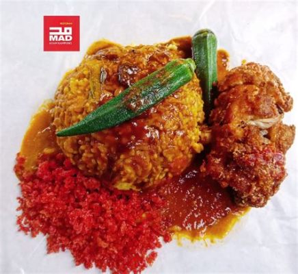  Nasi Kandar Ayam Rempah: A Symphony of Savory Spices and Aromatic Coconut Rice