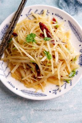  Spicy-Sour Shredded Potatoes: A Culinary Symphony Exploding With Tangy, Lip-Puckering Flavors!