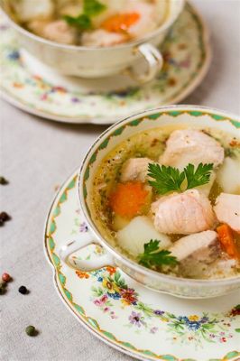 Ukha, Hearty Broth Overflowing with Fresh-Caught Fish and Aromatic Herbs!